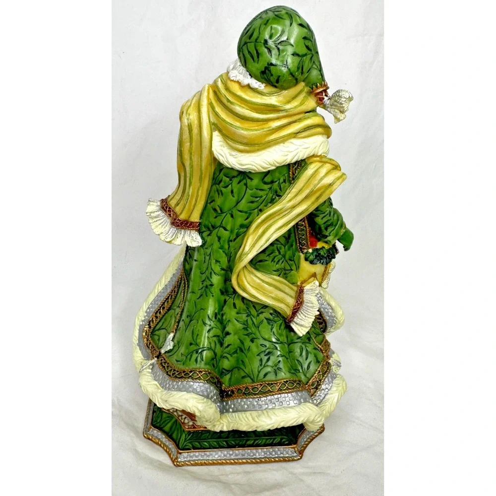 Fitz & Floyd Silent Night Musical Christmas Santa Ceramic Figure Lantern Animals